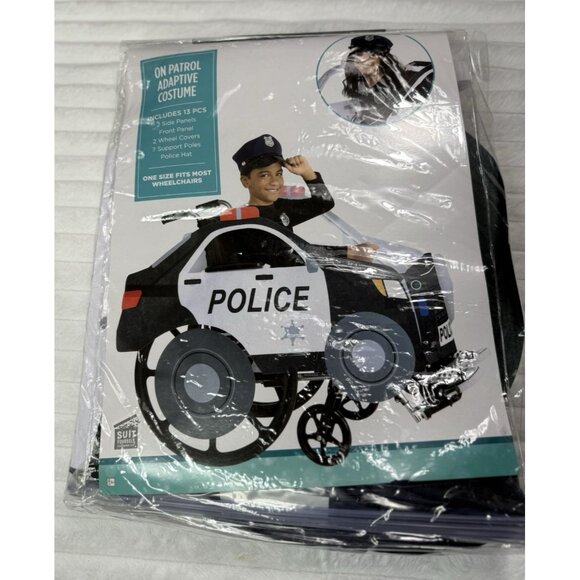 NIB On Patrol Adaptive Wheelchair Police Costume - Picture 1 of 7